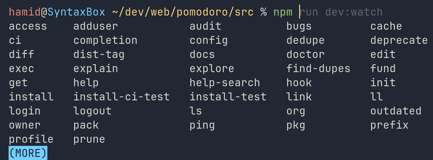 zsh-syntax-highlighting preview