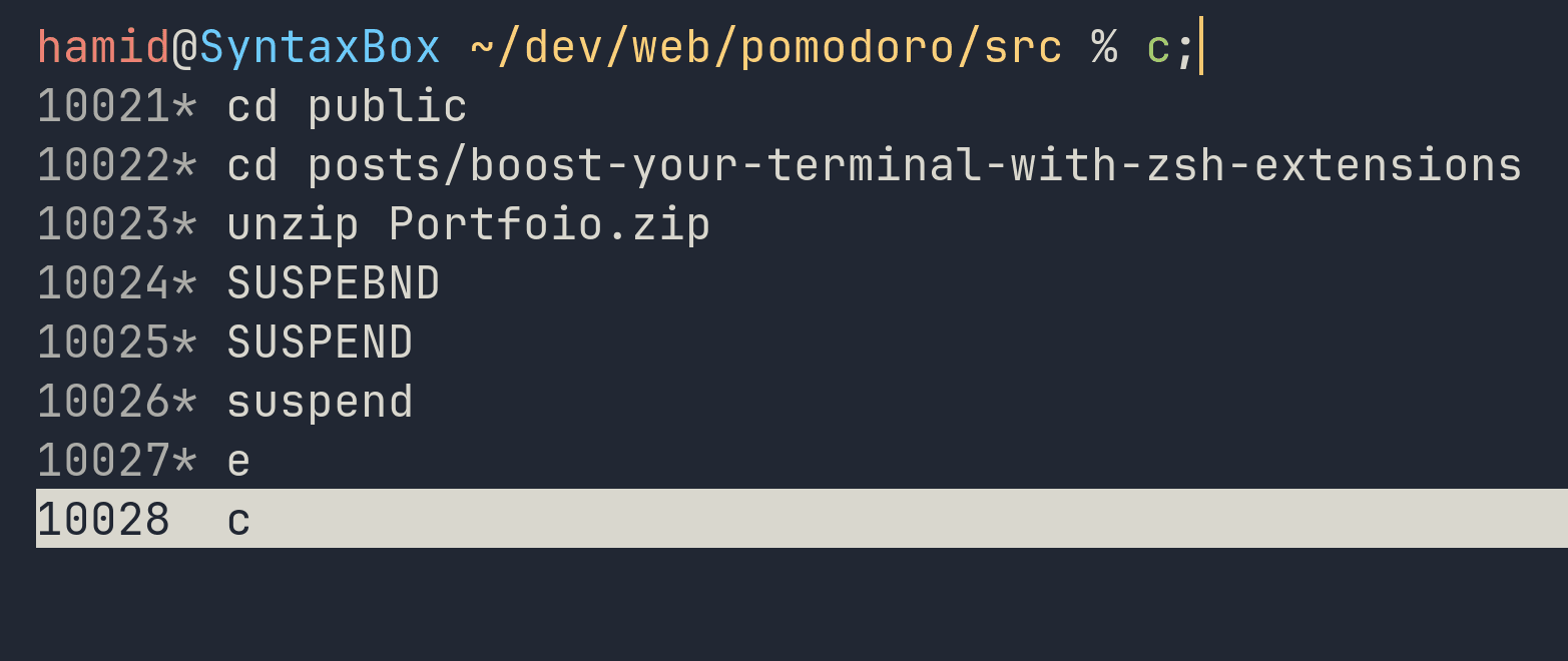 zsh-history-substring-search preview